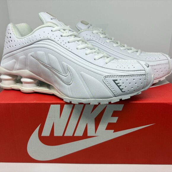 Men's All White Nike Shox - Picture 2 of 7